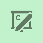 Chalk Write C icon